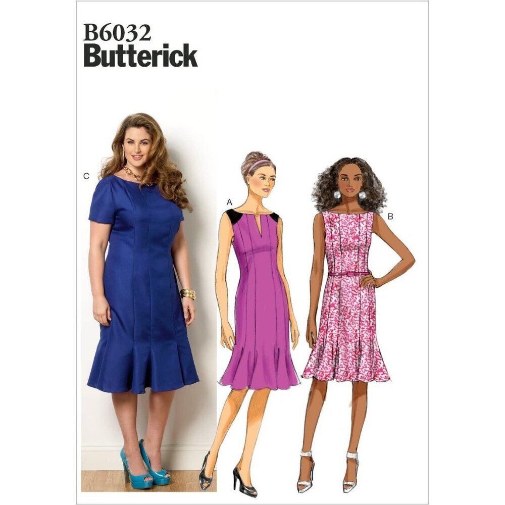 Butterick Sewing Pattern 6032 Dress‎ Misses Size 8-16